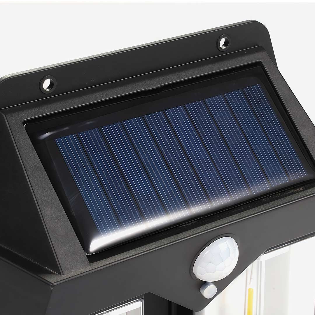 Wall Mount Solar Lantern Tungsten Bulb Motion Sensor Light