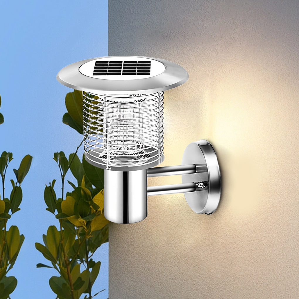 Solar Light Bug Zapper Solar Garden Purple-Light Mosquito Killer Lamp
