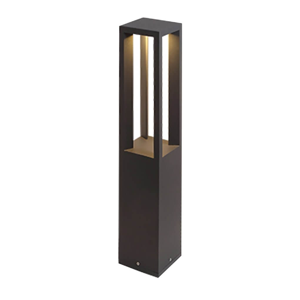 LED Bollard Path Lights Modern Black Landscape Light