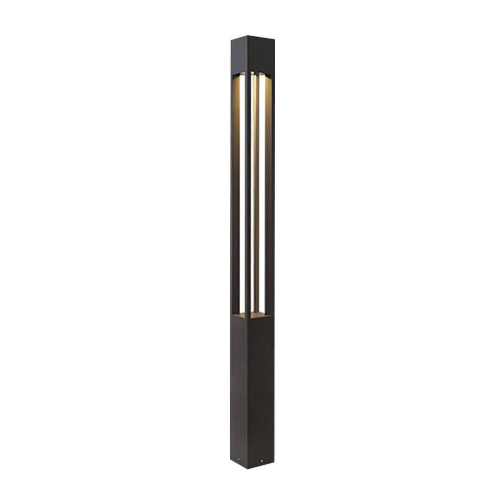 LED Bollard Path Lights Modern Black Landscape Light