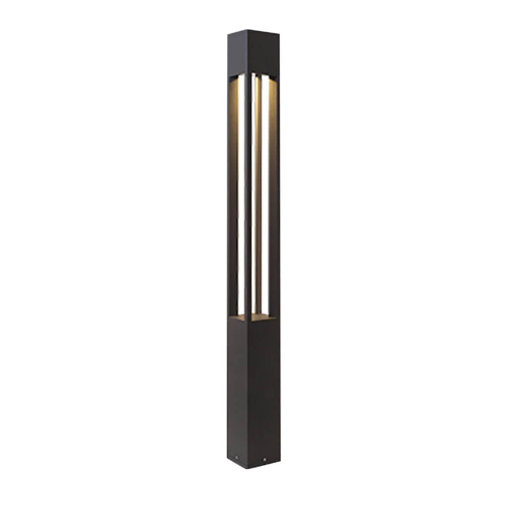 LED Bollard Path Lights Modern Black Landscape Light