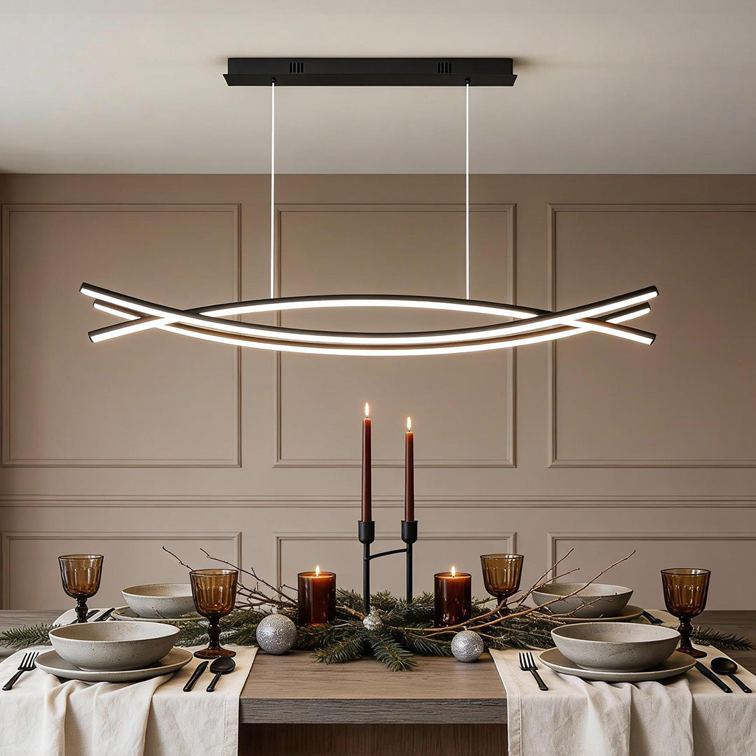 Wave Hanging Light Modern Aluminum LED Ceiling Light