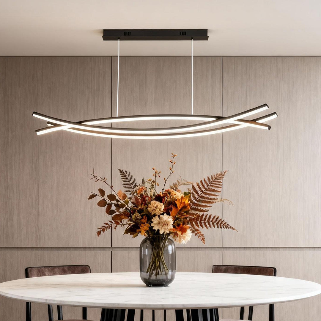 Wave Hanging Light Modern Aluminum LED Ceiling Light