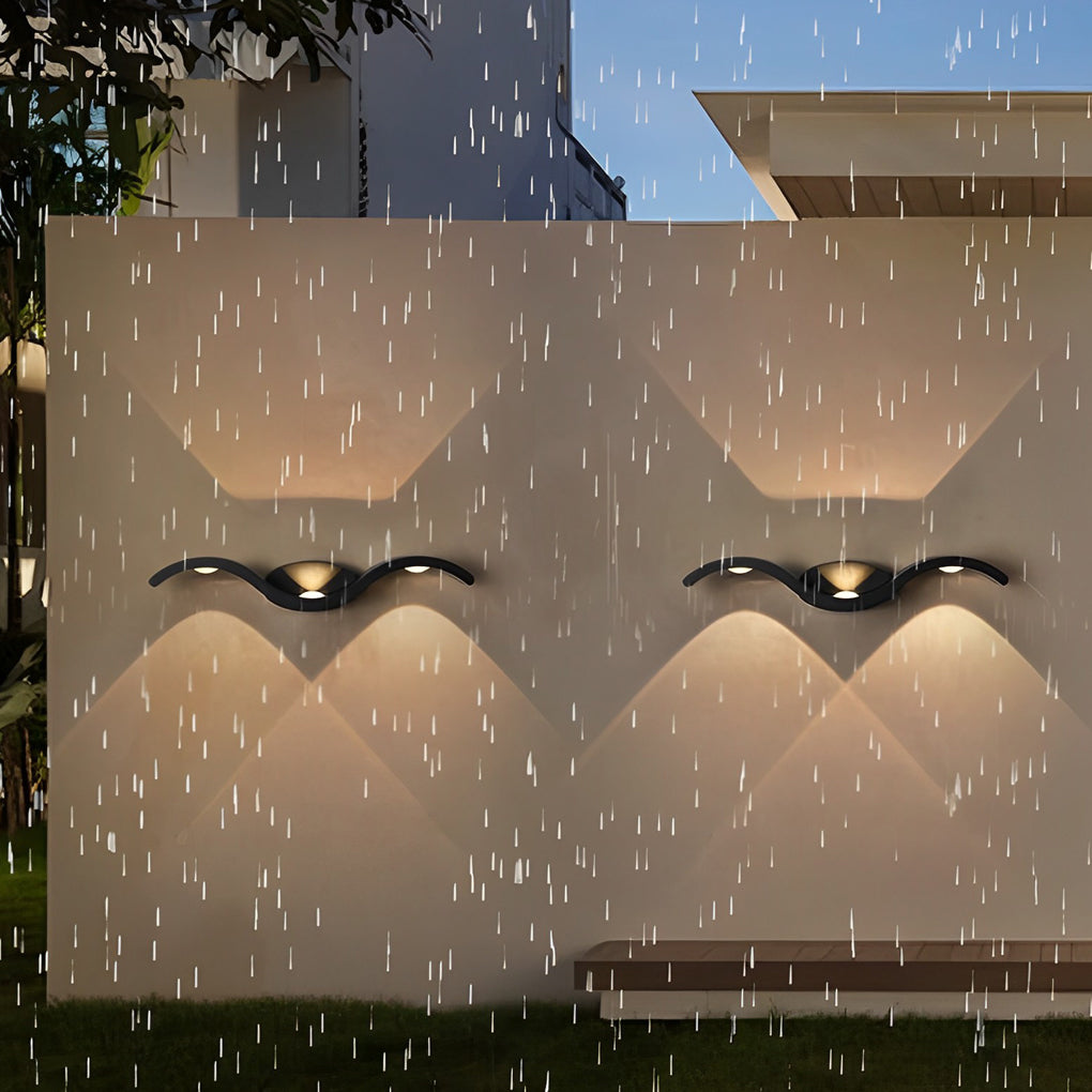 Wave Wall Sconce Outdoor Creative Up-Down LED Light