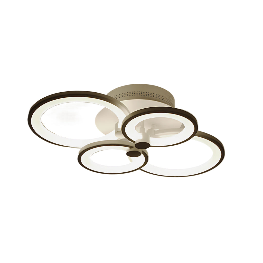 Multi Ring Ceiling Lights Elegant Unique Overlapping Rings Lamp