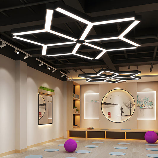 Y Shape Linear Light Industrial Geometric Ceiling Light