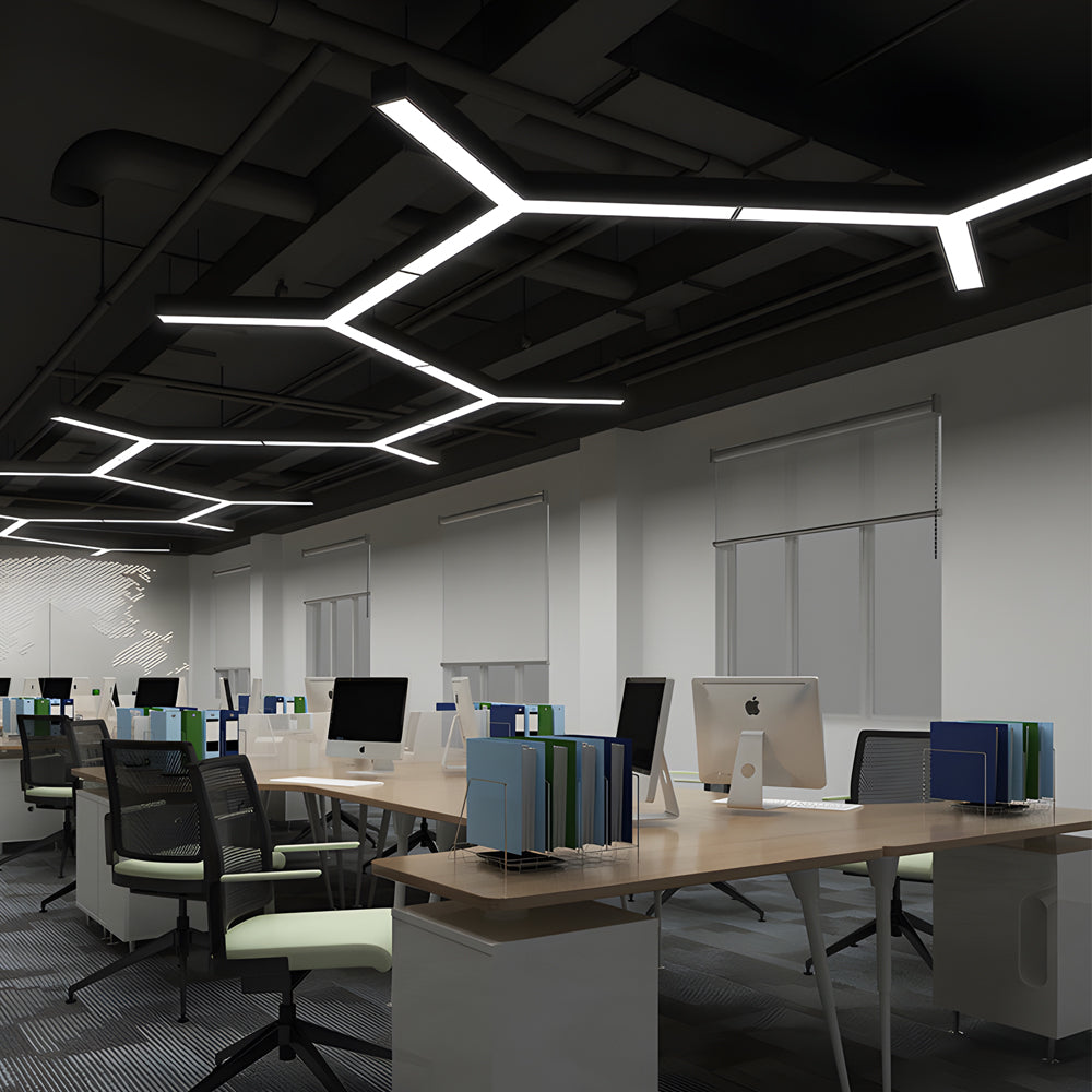 Y Shape Linear Light Industrial Geometric Ceiling Light