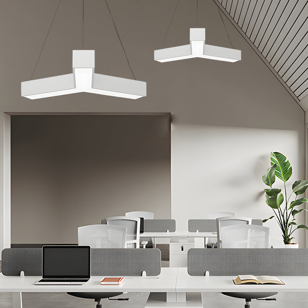 Y Shape Linear Light Industrial Geometric Ceiling Light